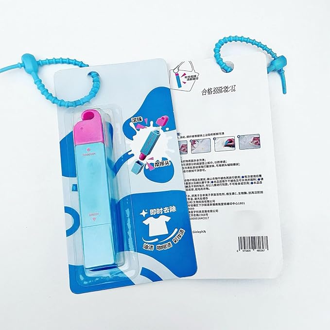 Fabric Pen for Clothes - 12ml Travel Size Stain Remover Pen | Spot Cleaner Double-Ended Stick Cleaning Tools for Fabric Oil Food Grease Kids Adults Beach Vacation Picnic Outdoor