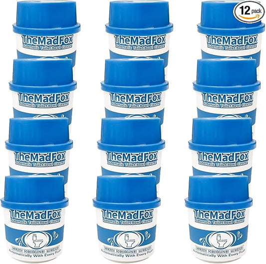 12 Pcs Enzyme Toilet Bowl Cleaner Bottle, Automatic Self-Acting Toilet Tank Cleaner, Enzyme-Powered Stain & Limescale Prevention, Long-Lasting Deodorizer, Safe for Plumbing & Septic Systems
