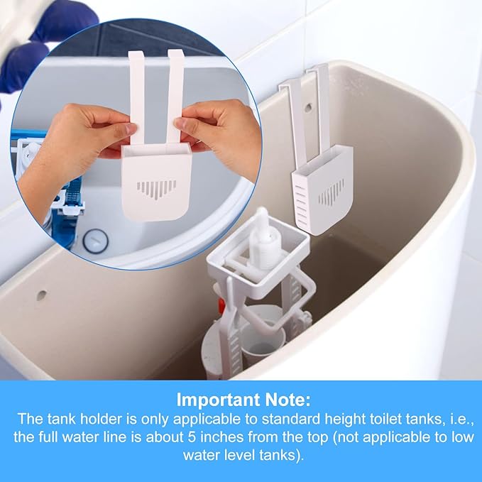 2 Sets Toilet Tank Holder, Hanging Toilet Bowl Carrier Hook Holder Hanger Bracket Caddy (Style 2)