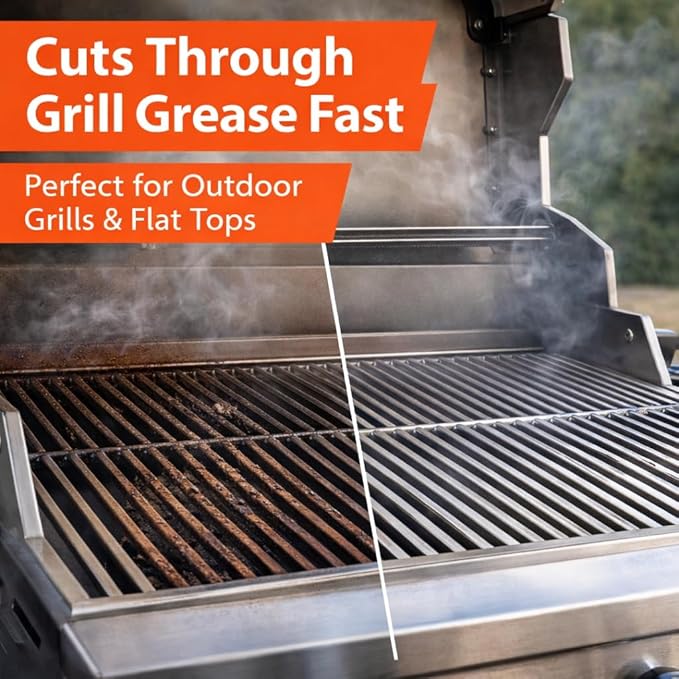 Diversey Break-Up Professional Oven & Grill Cleaner, Heavy Duty Grease Remover for Grill Grates, Ovens, Flat Tops & Vent Hoods, 19 oz Aerosol Spray