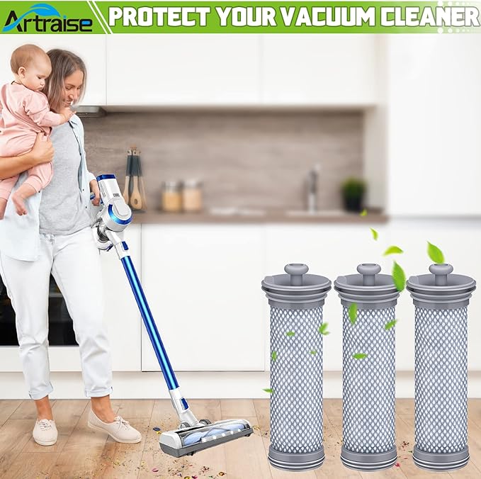Filter Replacement for Tineco A10 A11 Hero A10/A11 Master PURE ONE S11 Series, S12, X Cordless Vacuum Cleaner (3 PACK) …