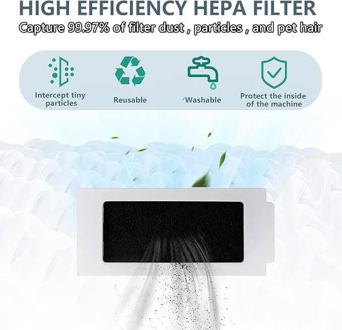18 Pcs Accessories for Ecovacs Deebot T30S, T30 PRO Omni, T30S Combo, for Yeedi M12 Pro Vacuum Cleaner, 1 Main Brush, 4 Filters, 6 Mop Pads, 6 Side Brushes, T30S Replacement