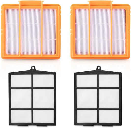 AV2501S Replacement Filters for Shark Robot Vacuum AV2501AE RV2502AE RV2520AOUS AV2510AOUS AV2511AE RV2610WA RV2610WD, 2 HEPA Filter and 2 Pre-Motor Filter