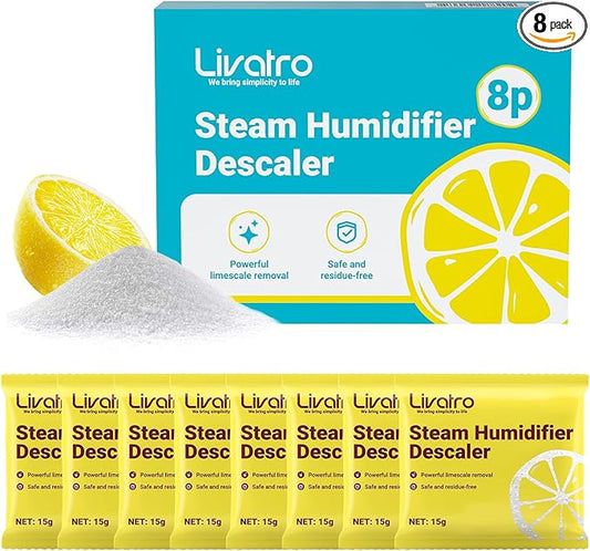 Citric Acid Cleaning – 8 Individually Wrapped Descalers for Humidifiers, Kettles & Distillers | Powerful Anti‑Limescale, Moisture‑Resistant & Eco‑Friendly