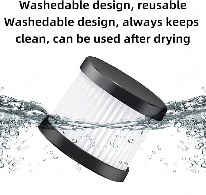 DCV501HB DCV5011H Replacement HEPA Filters for D*WALT 20V Cordless Handheld Vacuum - Washable & Reusable 6 Pack - Compatible with Makita, KXX, TengXcel, CAMXTOOL