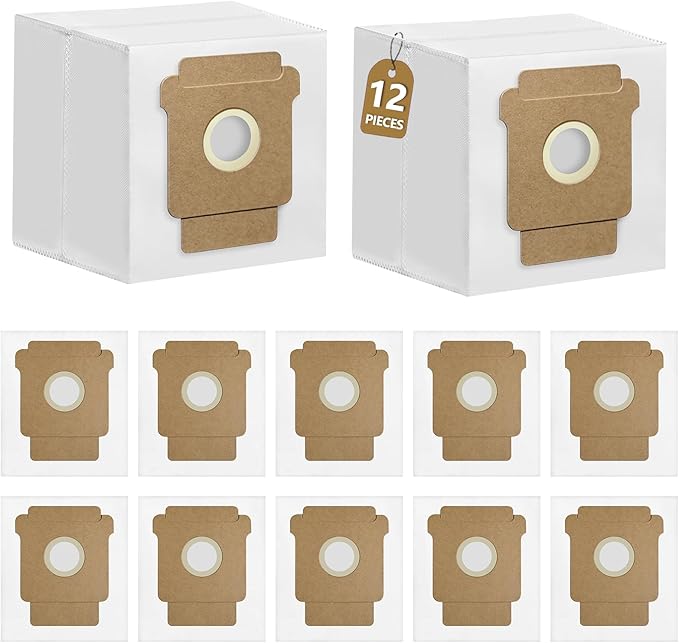 12 Pack 105 Vacuum Bags Compatible with iRobot Roomba 105 Vac, 104/105 Combo,Plus 405/505 Combo,705 Max Vac, Large Capacity Disposable Replacement Bags