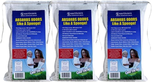 Earth Care Odor Removing Bag Stinky Smells Pet odor etc (3 pack)
