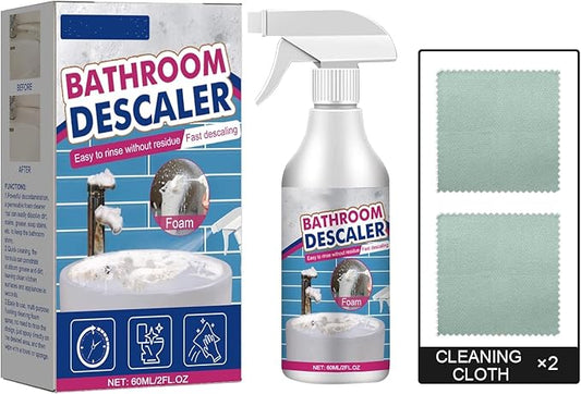 Plant-Based Bathroom Cleaner Concentrate | Multi-Surface Toilet, Shower & Sink Cleaner | Enzyme Formula for Soap Scum & Hard Water Buildup | Natural Odor Eliminator (Septic Safe, 60ml)
