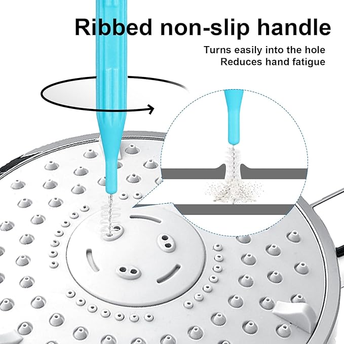 20-Pack Shower Head Cleaner Kit, Multifunctional Anti-Clogging Shower Nozzle Cleaning Brushes & Picks for Small Holes Gaps Window Faucets Bathroom Home