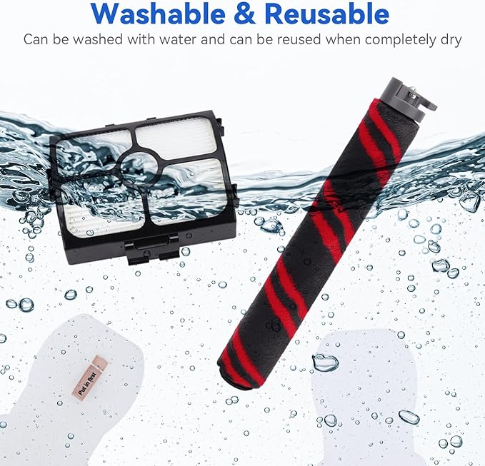 HZ3002 Replacement Brush Roller and Filters for Shark HZ3002/ HZ3000 Vacuum Cleaner - Replace Parts XFFKHZ3000 XHFHZ3000, 1 Brush Roller 2 HEPA Filters & 2 Foam and Felt Filters
