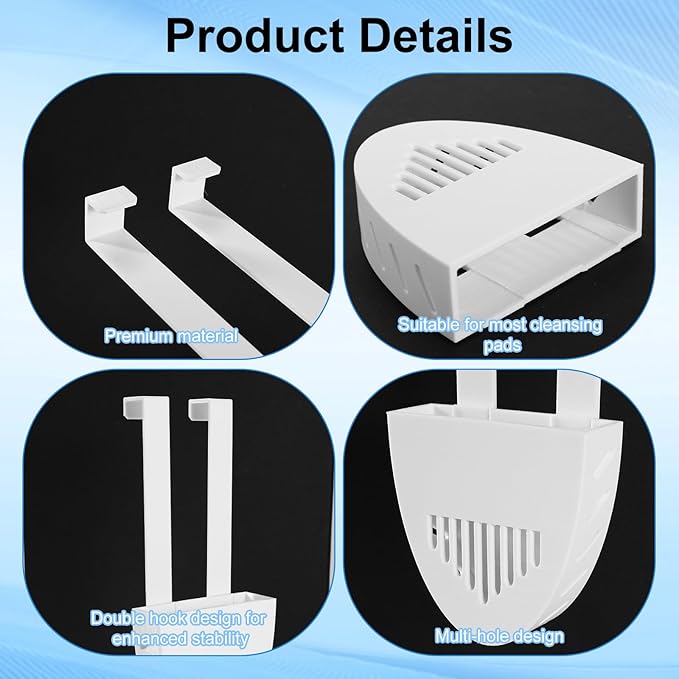 Toilet Tank Holder, Hanging Toilet Bowl Tablet Carrier Hook Holder Hanger Caddy