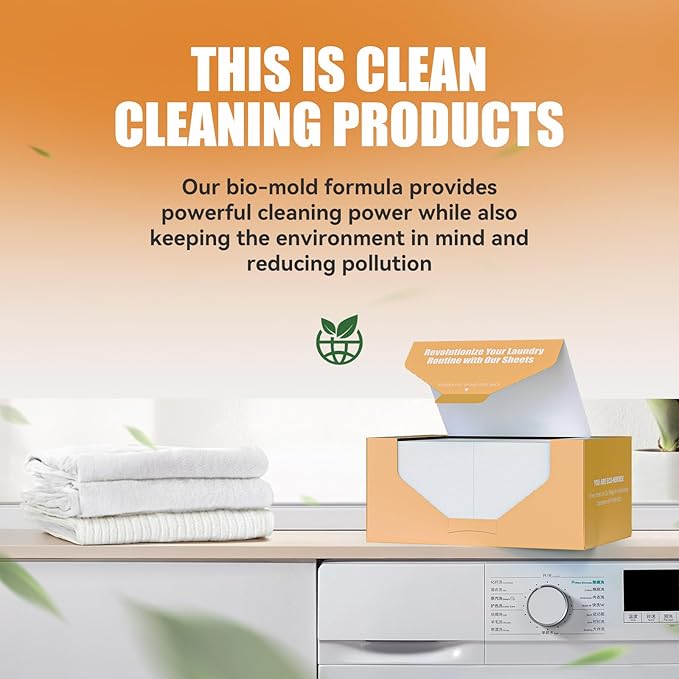 YUCO Laundry Detergent Sheets-Liquidless Eco-Friendly Travel Laundry Sheets Detergent for Travel No Plastic & Hypoallergenic (Citrus)
