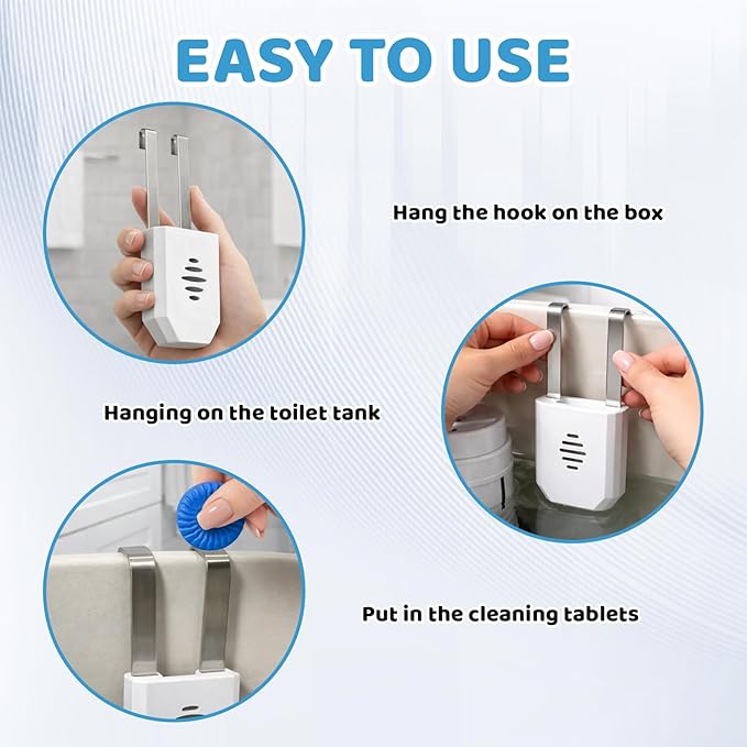 Toilet Bowl Tablet Holder, 2 Pcs Preventing Dissolved Residue From Polluting Water Tank, Easy Installation Without Tools, Long-Term Bathroom Maintenance Solution