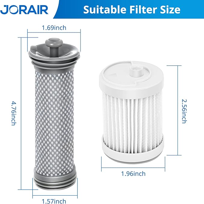 Replacement Filter kit Compatible with Tineco A10/A11 Hero, PURE ONE S11, A11 PET, A10/A11 Master, PWRHERO11 Snap Cordless Vacuum Cleaner, 3 Pack Pre Filters & 3 HEPA Filter