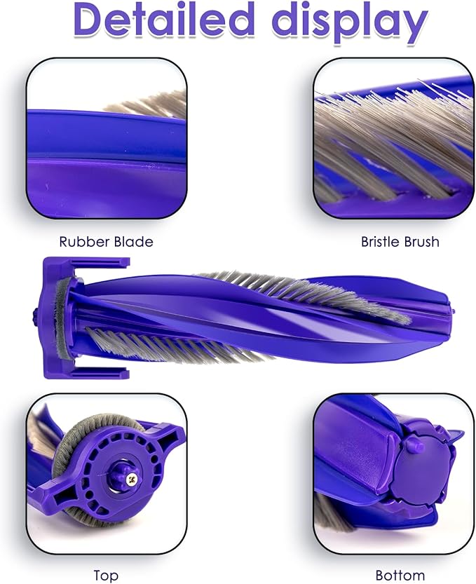 (2 Pieces) Replacement Brush Rollers Compatible for Narwal Freo X Ultra Robot Vacuum and Mop Combo, Replacement Parts Accessory Kit, 2 Brush Rollers
