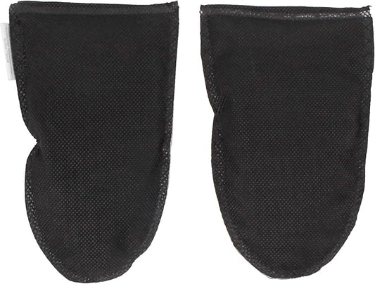 BambooMN Activated Bamboo Charcoal Odor Absorber Moisture Eliminating Shoe Inserts, 100g Per Pair, Black 10 Pairs
