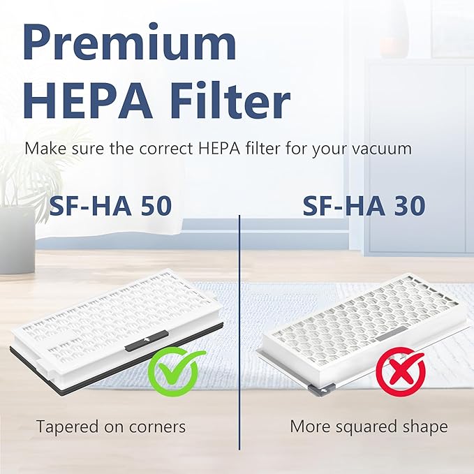 3 Packs HEPA Replacement Filters Compatible with AirClean SF-HA 50 HEPA Filter for Vacuum Model # S4, S5, S6, S8, S8000, S8999, S6000, S6999, S5000, S5999, S4000, S4999, Complete C2 & C3