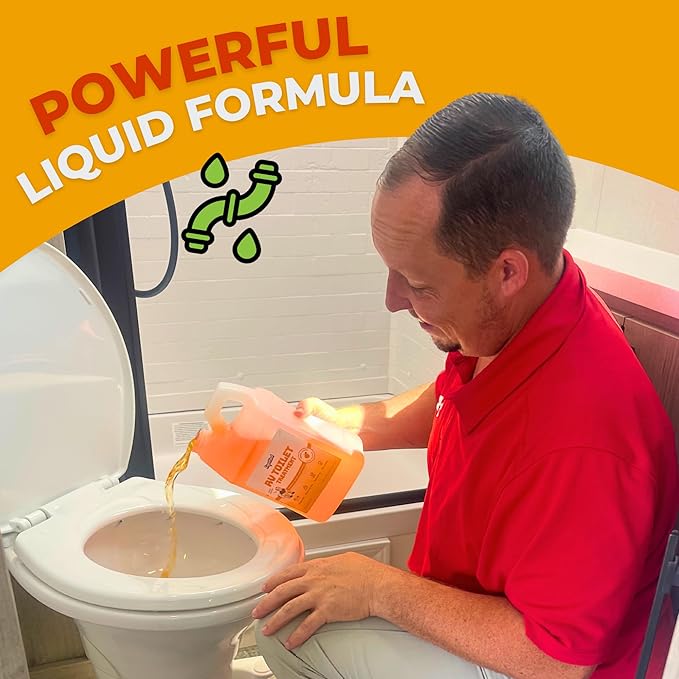 Liquified RV Toilet Treatment - Black Holding Tank Digester - Odor Eliminator - Lavender Scent - Matts RV Reviews (Lavender, 64oz)