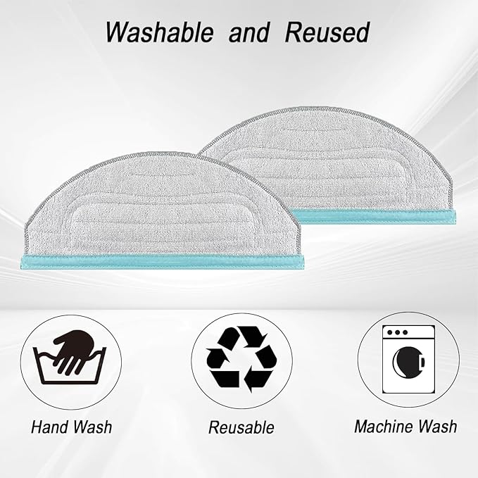 Mop Pad Replacement Part for Yeedi Cube for Yeedi CC Robotic Robot Vacuum Cleaner,6 Pcs Washable and Reusable Soft Microfiber Mop Pads Accessories