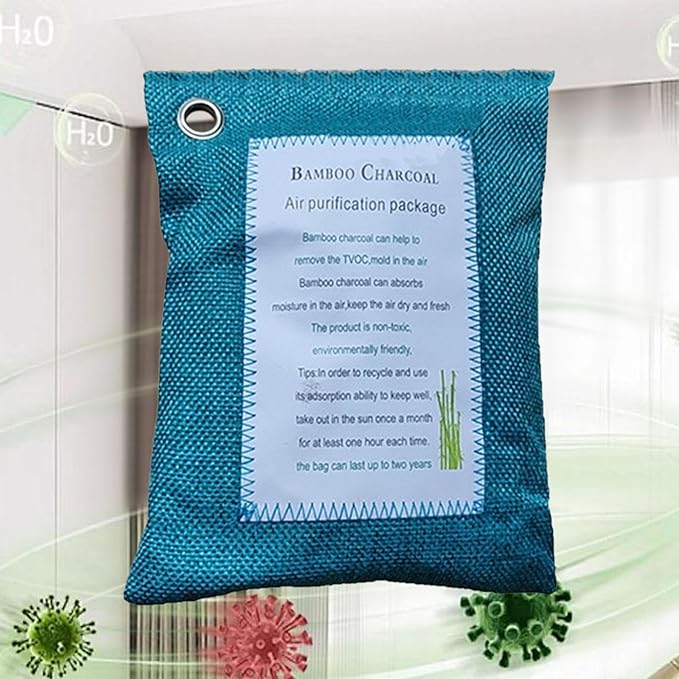 Shoe Deodorizers Bag for Sports Boxing Gloves, Absorb Reduce Odors Moisture Smell Remover for Home Office Car Closet- 200g Green