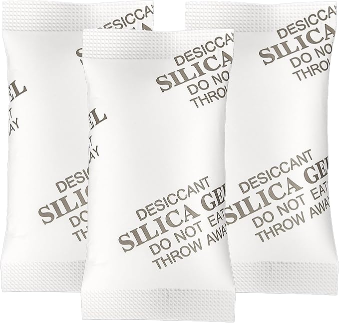 MakMeFre 100Gram(10Packets) Food Grade Moisture Absorbers Silica Gel Packs Desiccant for Moisture Storage Control