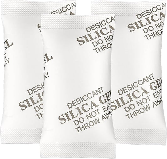 MakMeFre 10Gram(50Packets) Food Grade Moisture Absorbers Silica Gel Packs Desiccant for Moisture Storage Control