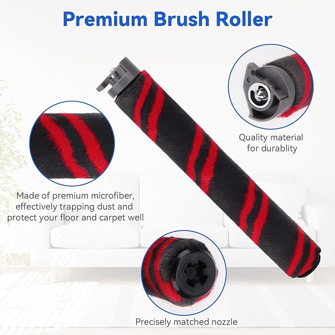 HZ3002 Replacement Brush Roller and Filters for Shark HZ3002/ HZ3000 Vacuum Cleaner - Replace Parts XFFKHZ3000 XHFHZ3000, 1 Brush Roller 2 HEPA Filters & 2 Foam and Felt Filters
