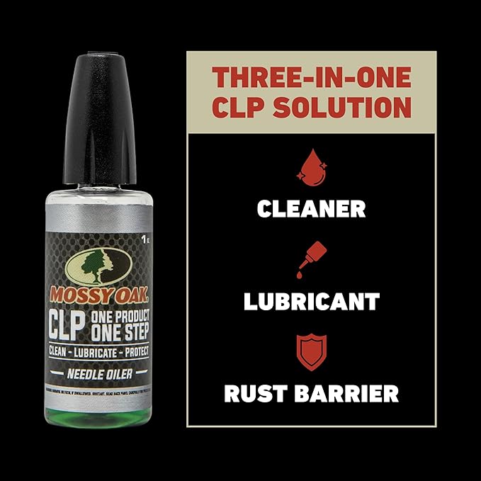 Mossy Oak CLP Gun Cleaning Oil | All-in-One Cleaner, Lubricant & Protectant | One-Step Gun Oil CLENZOIL