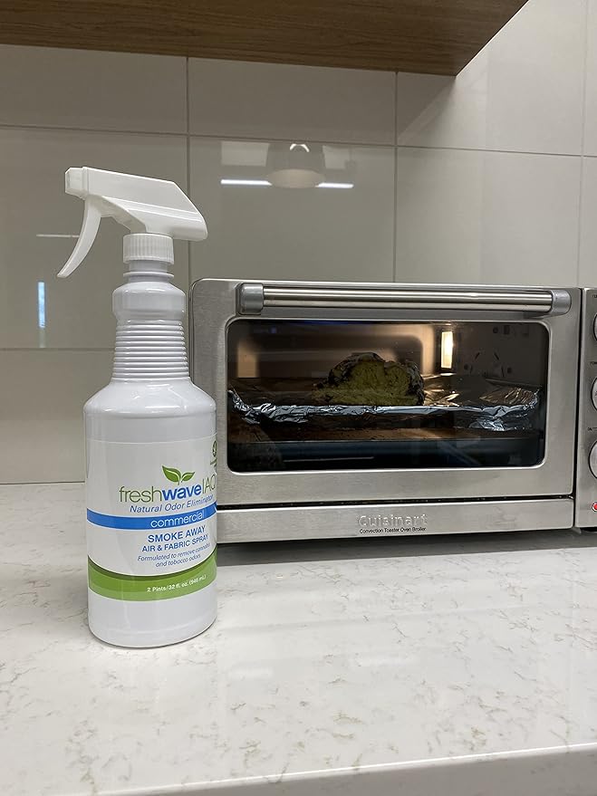 Fresh Wave IAQ Commercial Smoke Away Air & Fabric Liquid, 128 Fl. Oz. | Great for Strong Odors | Safer Natural Ingredients | Odor Eliminator for Home or Large Commercial Areas