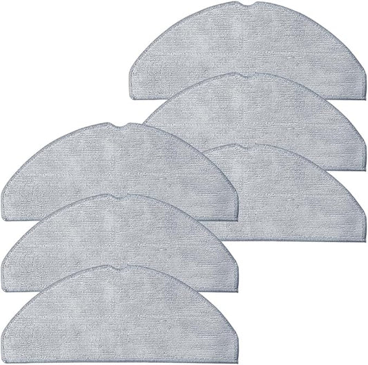 6 Pack Mop Pads for Roborock Q7 M5 / Q7 M5+ / Q7 L5 / Q7 L5+ Robot Vacuum Cleaner, Spin Cleaning Pads Replacement Parts Accessories(Not for Q7 / Q7 MAX / Q5 MAX)