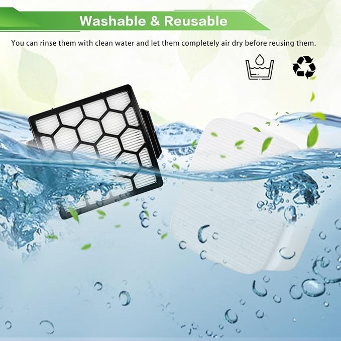 VIEWALL Filters Replacement for Shark Pet ZU102 ZU100 Pet Pro ZU60 ZU62 Swivel Pro ZU51 NV151 NV150 CU50WM NV181 Pet Plus NV251 NV255 Navigator Upright Vacuum, Part 1238FT60 1239FT60