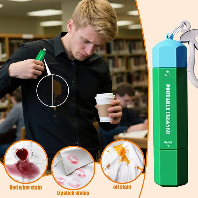 Clothes stain-Pen – Quick-acting stain-Remover, Compact 15ml Stick, Fabric-safe Cleaning Formula, Lightweight Portable Design, Easy-to-use Garment Care Tool | stain-Pen Usage During Nursery Mishaps