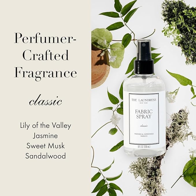 The Laundress Classic Fabric Spray, Clean Laundry Scent, 8 oz + The Laundress Wool and Cashmere Fabric Spray, Cedar Scent, 8 oz