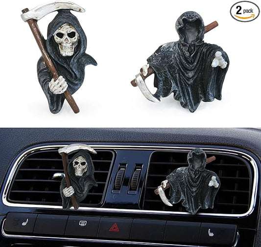 Halloween Decor for Car Horror Air Fresheners Vent Clips Car Diffuser Outlet Fan Vent Perfume Clips Funny Dashboard Decorations for Automotive Truck Scents Gadgets Cool Easter Gifts for Women Men