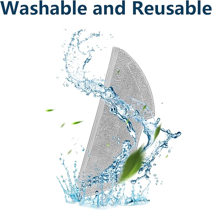 Mop Pads Accessories for Eureka E10s, E20 Plus Robot Vacuum Cleaner, E10S Mop Pad, E20 Plus Replacement Washable and Reusable Mop Pads