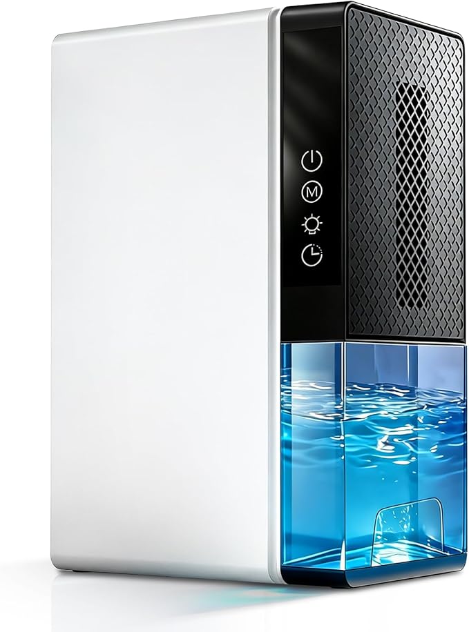 Dehumidifier, 95OZ Dehumidifier for Home 1000 Sq.Ft - Quiet with Auto Shut Off & Relaxing 7 Color Ambient Light,Ideal for Livingroom,Bedroom,Basement,RV,Closet