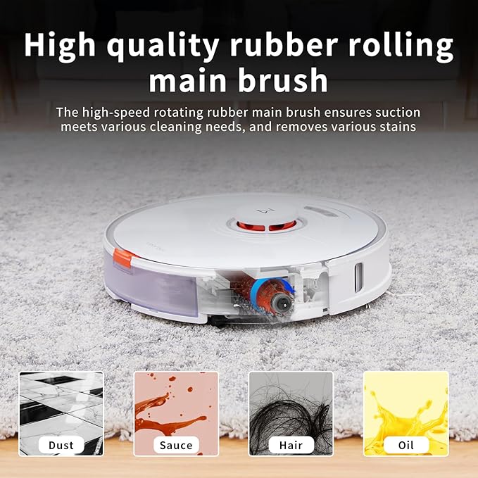 18Pack S7 Replacement Parts For Roborock S7 Max Ultra,S7 Pro Ultra,S7,S7+,S7 MaxV,S7 MaxV Plus,S7MaxV Ultra Robot Vacuum, 2 Roller Brush, 4 Filter, 6 Side Brush, 4 Mop Cloth and 2 Installation Tools
