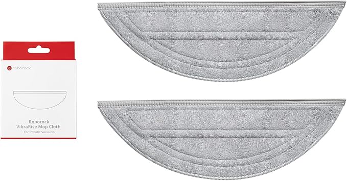 roborock 2 Pack Microfiber Mop Cloths for Saros 10 Robot Vacuum Cleaner, Mop Pad Replacement Accessories