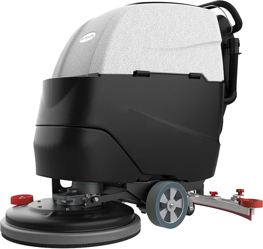 AF2217 Self-Propelled Auto Floor Scrubber with Traction Drive, 22" Path, 17-Gal Tank, Up to 38,000 ft²/h, Lithium Battery for Warehouses, Schools, Hospitals, Airports