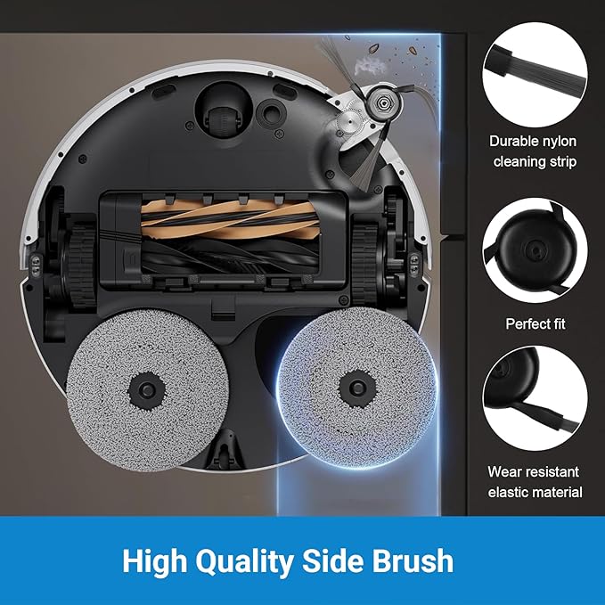 Replacement Kit for Dreame X50 Ultra Complete/L50 Ultra/Matrix10 Ultra/Mova V50 Ultra Robot Vacuum Cleaner,2 Main Brushes,4 Filters,6 Mop Pads&Side Brushes&Dust Bags&Scented Tablets