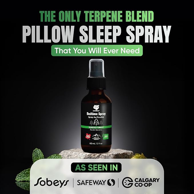 Award Winning Linen Spray for Bedding, 100% Natural Bed Spray, Pillow Mist Sleep Spray for Adults, Deep Sleep Pillow Spray for Sleeping Calm, Lavender & Melatonin Free, 10 Essential Oil Blend,2 fl oz
