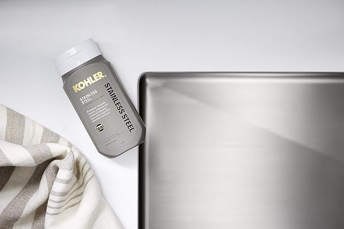 KOHLER K-23729-NA Stainless Steel Cleaner, 8 FL Oz (Pack of 2)