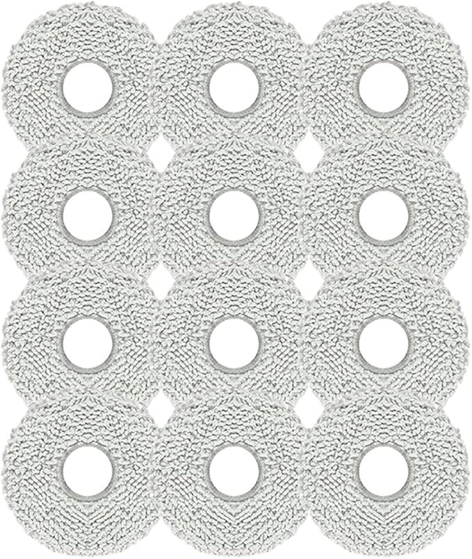 12pcs Mop Pads for for Ecovacs Deebot t30s /T30s Combo/X2 Omni/X1 Omni/X1 TURBO/T20 OMNI/T10 Omni/yeedi m12 pro+ Robot Vacuum
