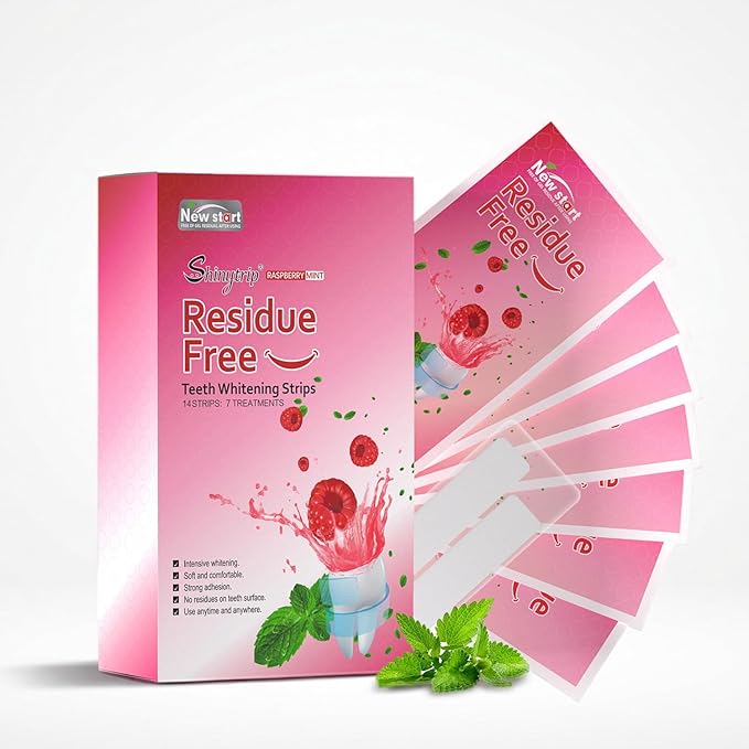 Teeth Whitening Strips for Sensitive Teeth - 7 Treatments 14 Count Whitestrip, Freshens Breath Stains Remover for Coffee, Wine, Tobacco, Smoking - Professional Results in 7 Days
