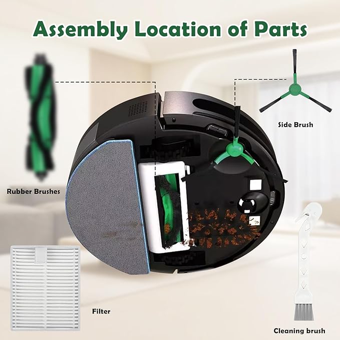 iRobot Roomba Replacement Parts – Roller Brush, HEPA Filters & Side Brushes Kit