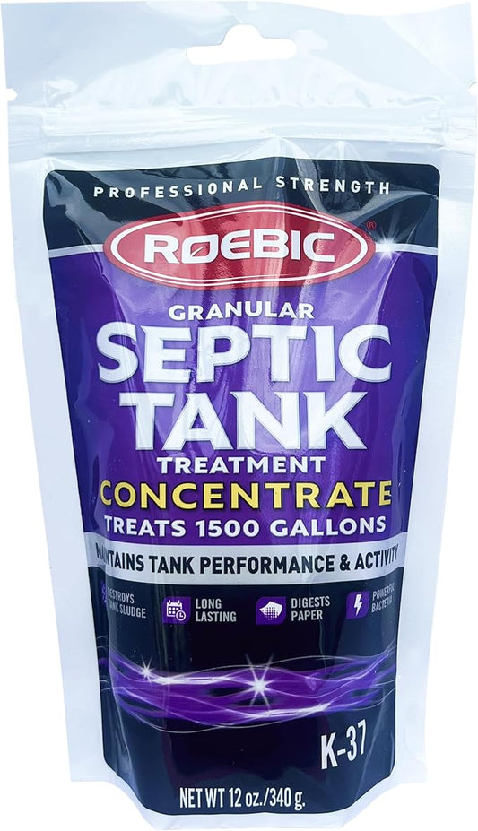 Roebic K-37-BAG Granular Septic Tank Treatment Concentrate, 12-Ounce