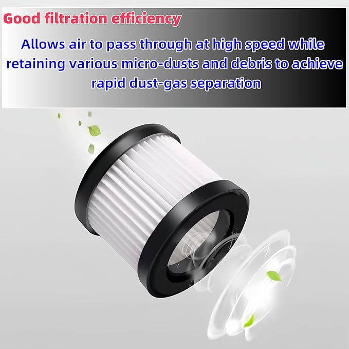 DCV501HB DCV5011H Replacement HEPA Filters. Compatible With D*WALT 20V Vacuum Cordless Handheld Vacuum Filter. Compared To Part DCV5011H DCV501HB Filter. Washable And Reusable Kits.4 Packs
