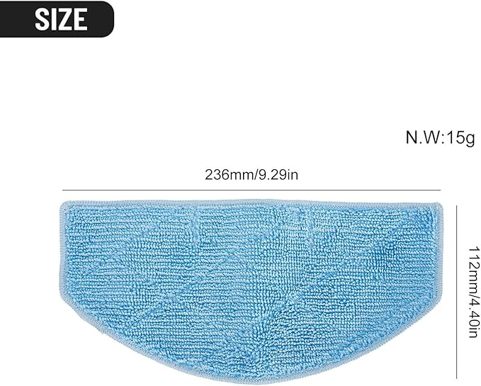 Mop Cloth Pads For Tikom G8000 Pro for Honiture G20 Vacuum Cleaner, Dry And Wet Usage Mop Cloths Pad Floor Cleaning Replacement Accessories(4pcs)