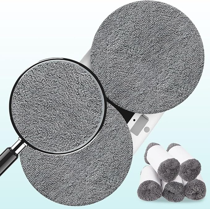 10 Pieces Microfiber Replacement Pads for X1 Window Cleaners, Reusable, Machine Washable (10)