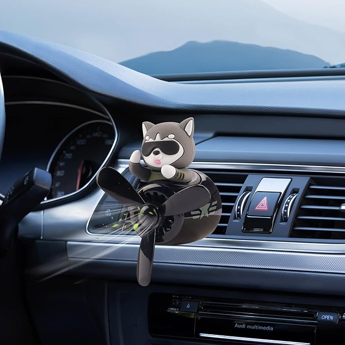 Car Air Fresheners Cartoon Pilot Automotive Air Outlet Propeller Cute Car Diffuser Creative Car Perfume Decoration for Car Vent Clips Car Vent Clip Air Freshener Accessories for Women Men